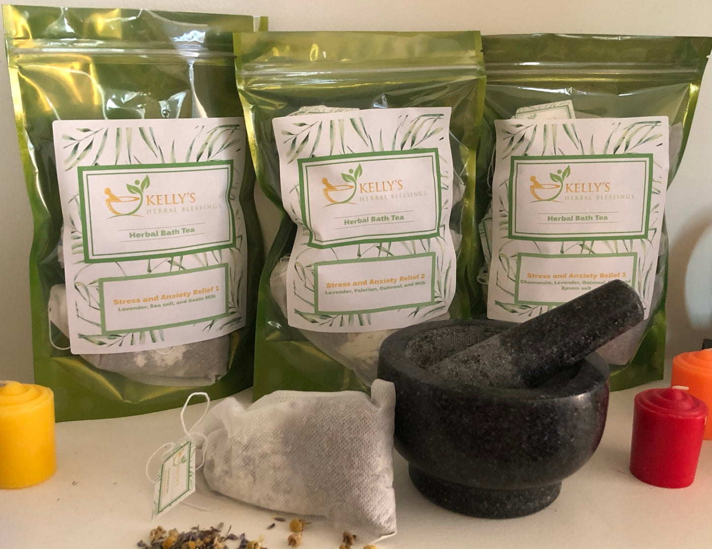 Herbal Bath Tea Bags – 3 Bath Tea Bags